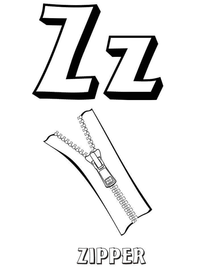 Cremallera Letra Z