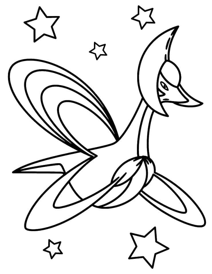 Cresselia con Estrellas