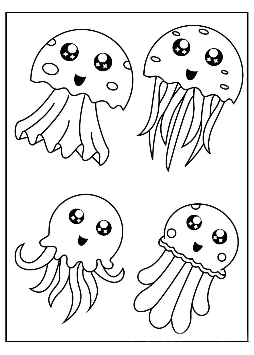 Cuatro Medusas Lindo