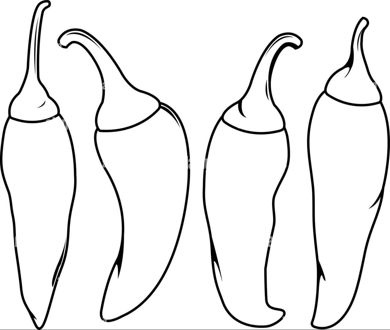 Cuatro Pimientos Picantes