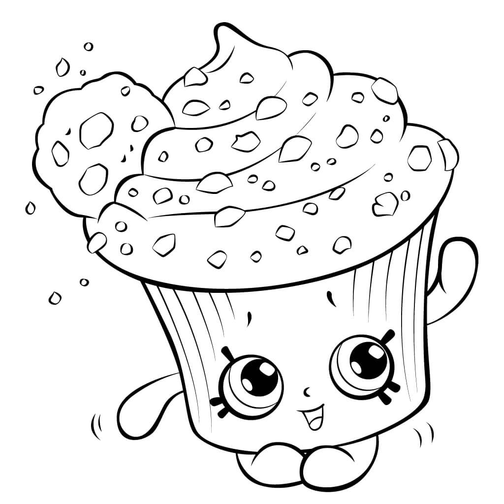 Cupcake de Galleta Cremosa Shopkin