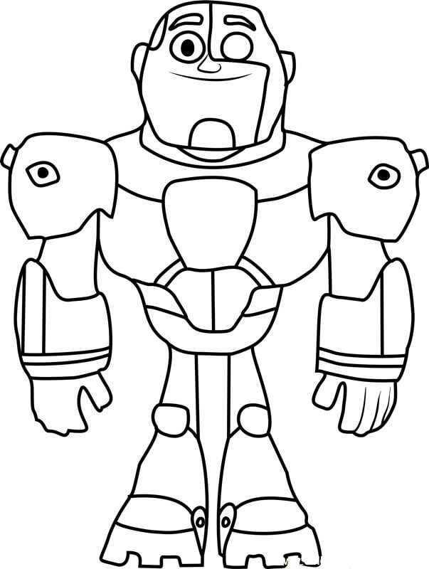Cyborg Sonriendo