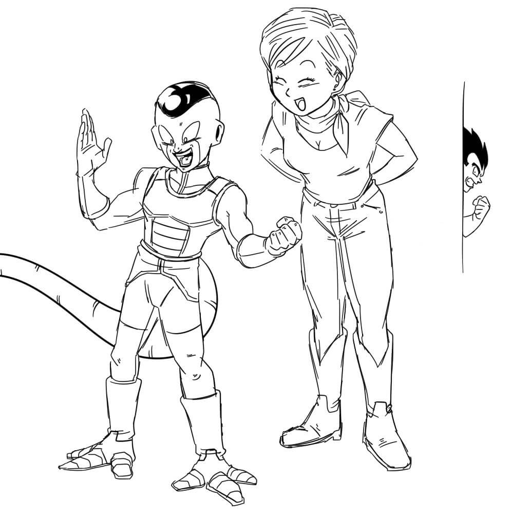 Dibujando a Frieza y Bulma
