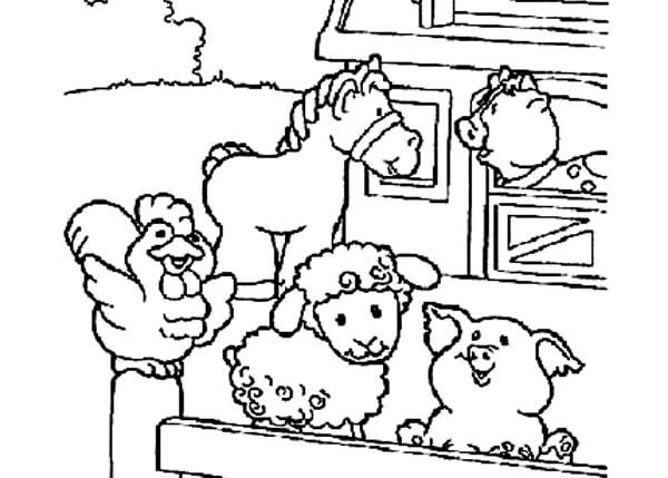 Dibujar Animales en Granero
