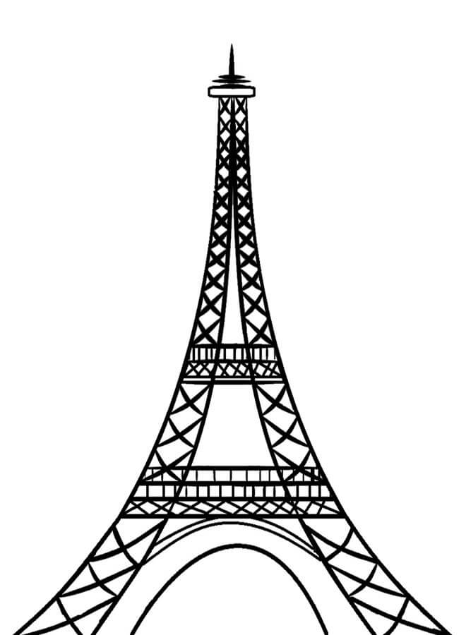 Dibujar la Torre Eiffel en París