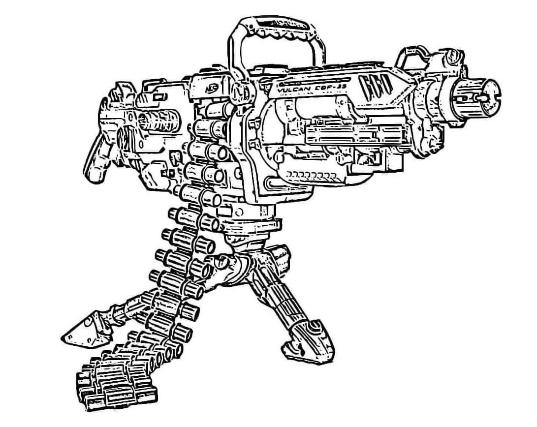 Dibujo Ametralladora