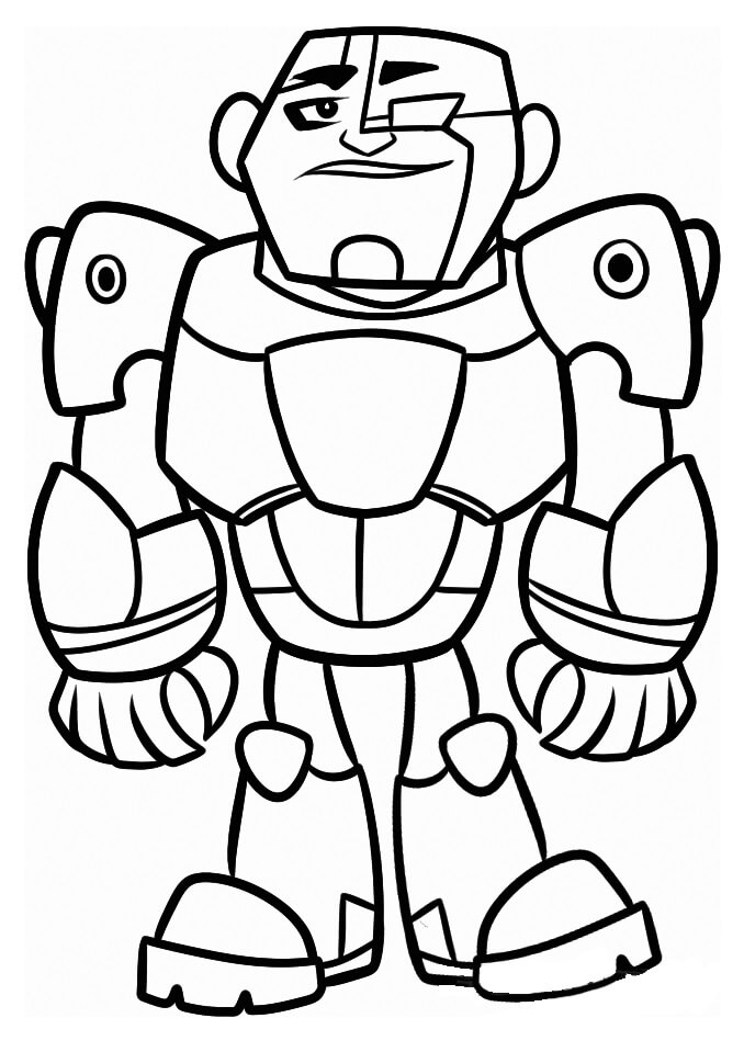 Dibujo De Cyborg