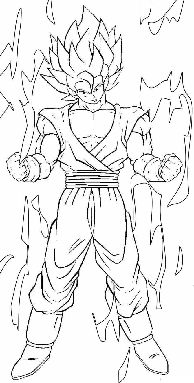 Dibujo Goku SSj1