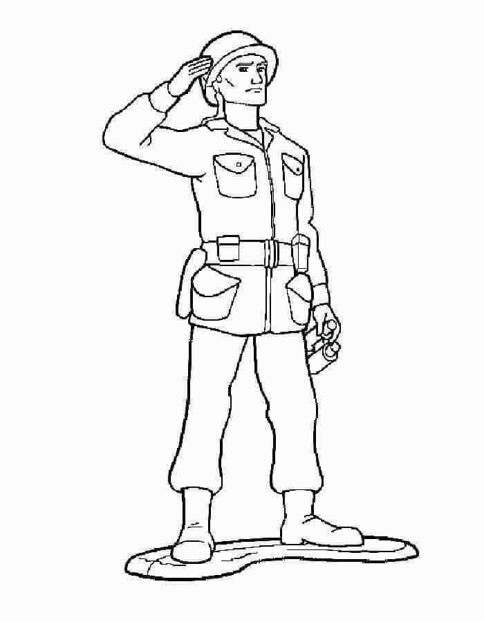 Dibujo Soldado