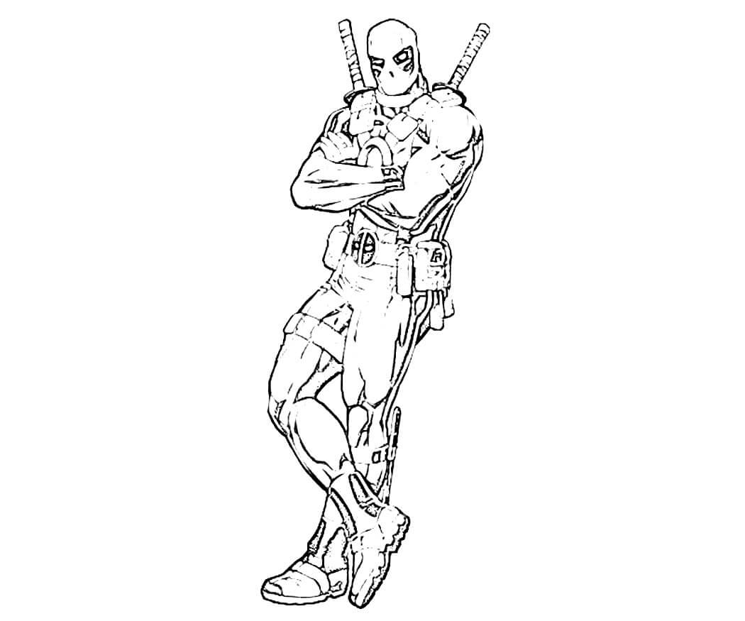 Dibujo básico Deadpool