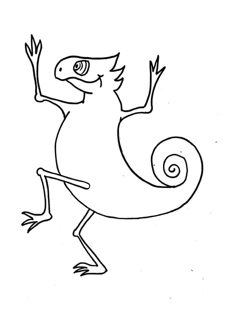 Dibujo de Camaleón