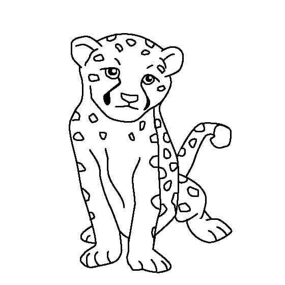 Dibujo de Guepardo