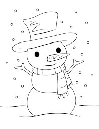 Dibujo de Muñeco de Nieve