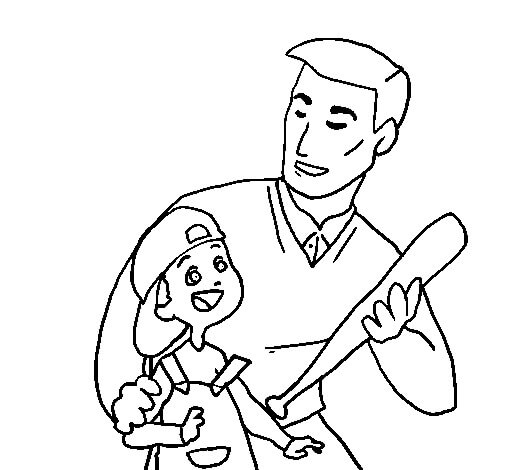 Dibujo de Padre e Hijo