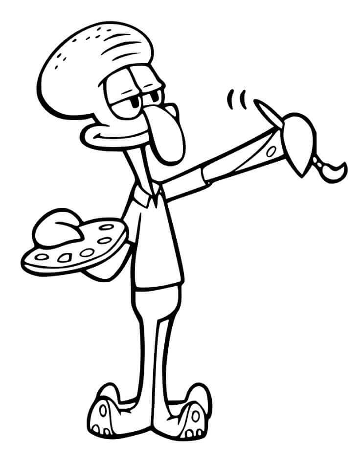 Dibujo de Tentáculos de Calamardo