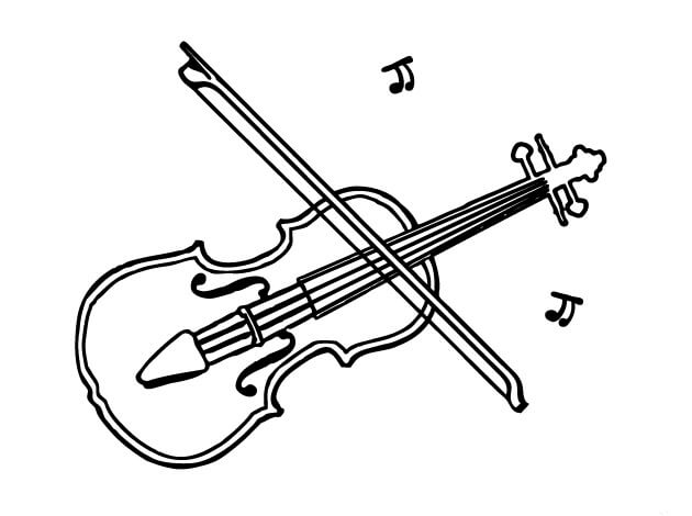 Dibujo de Violín