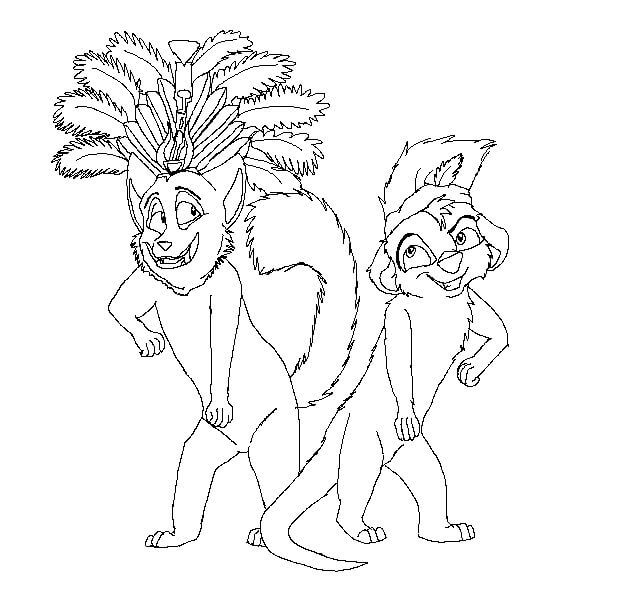 Dibujos Animados de dos Suricatas