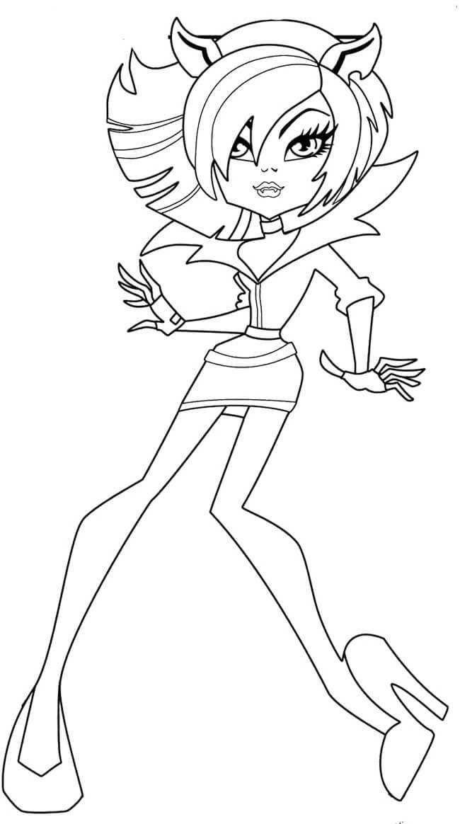 Dibujos Animados de niña Lobo