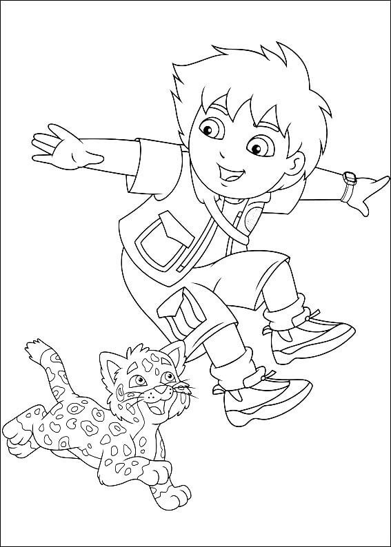 Diego y el Bebé Jaguar Felices
