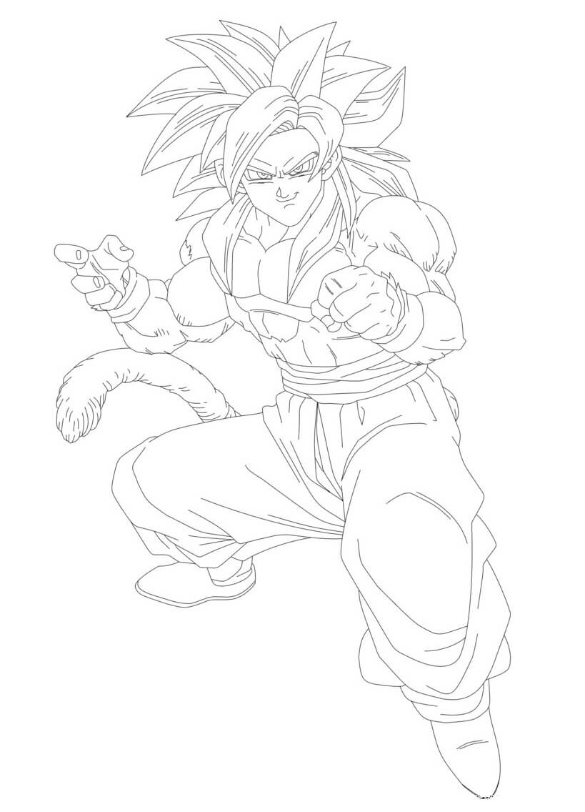 Divertido Goku Ssj4