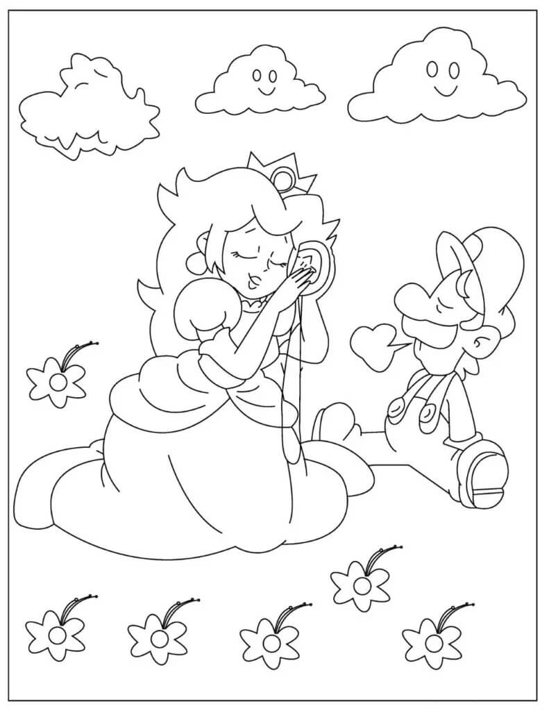 Divertido Mario y la Princesa Peach