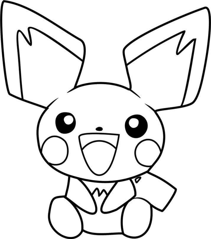 Divertido Pichu en Pokémon