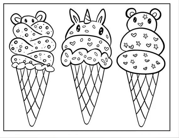 Doodle del Trío de Helados