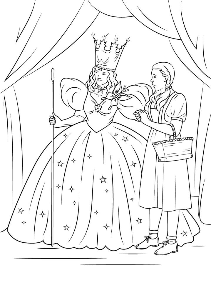 Dorothy Con Glinda, La Bruja Buena Del Norte