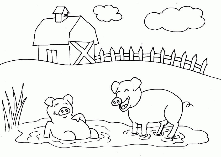 Dos Cerdos en la Granja