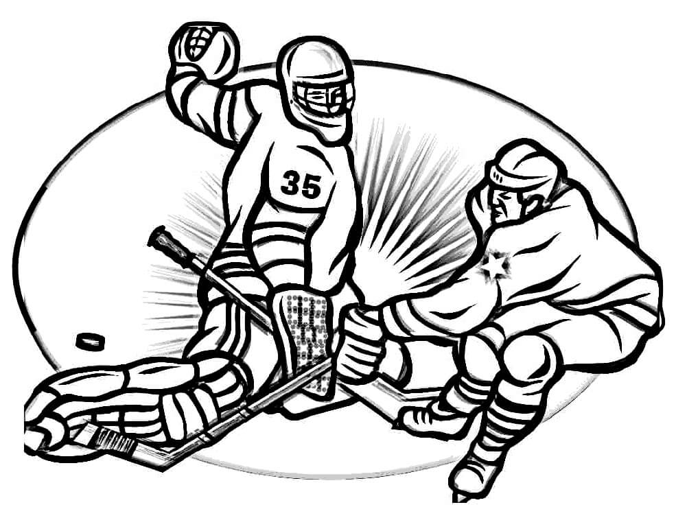 Dos Jugadores de Hockey