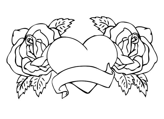 Dos Rosas con Corazón