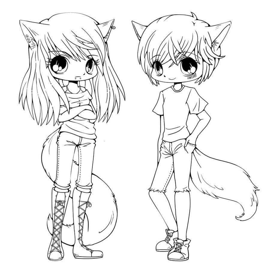 Dos chicas Lobo