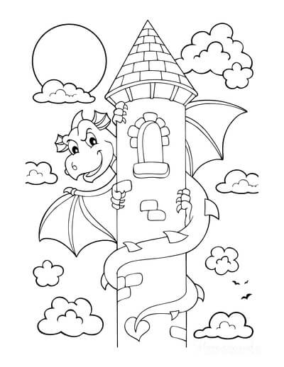 Dragón con Castillo