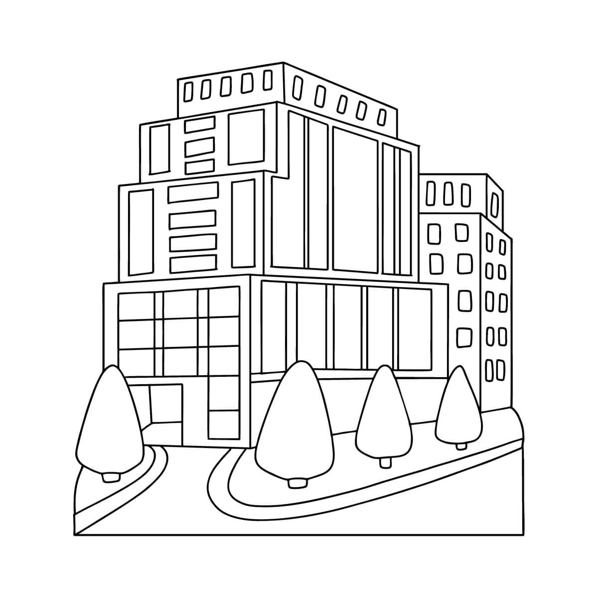 Edificio de Casas Modernas