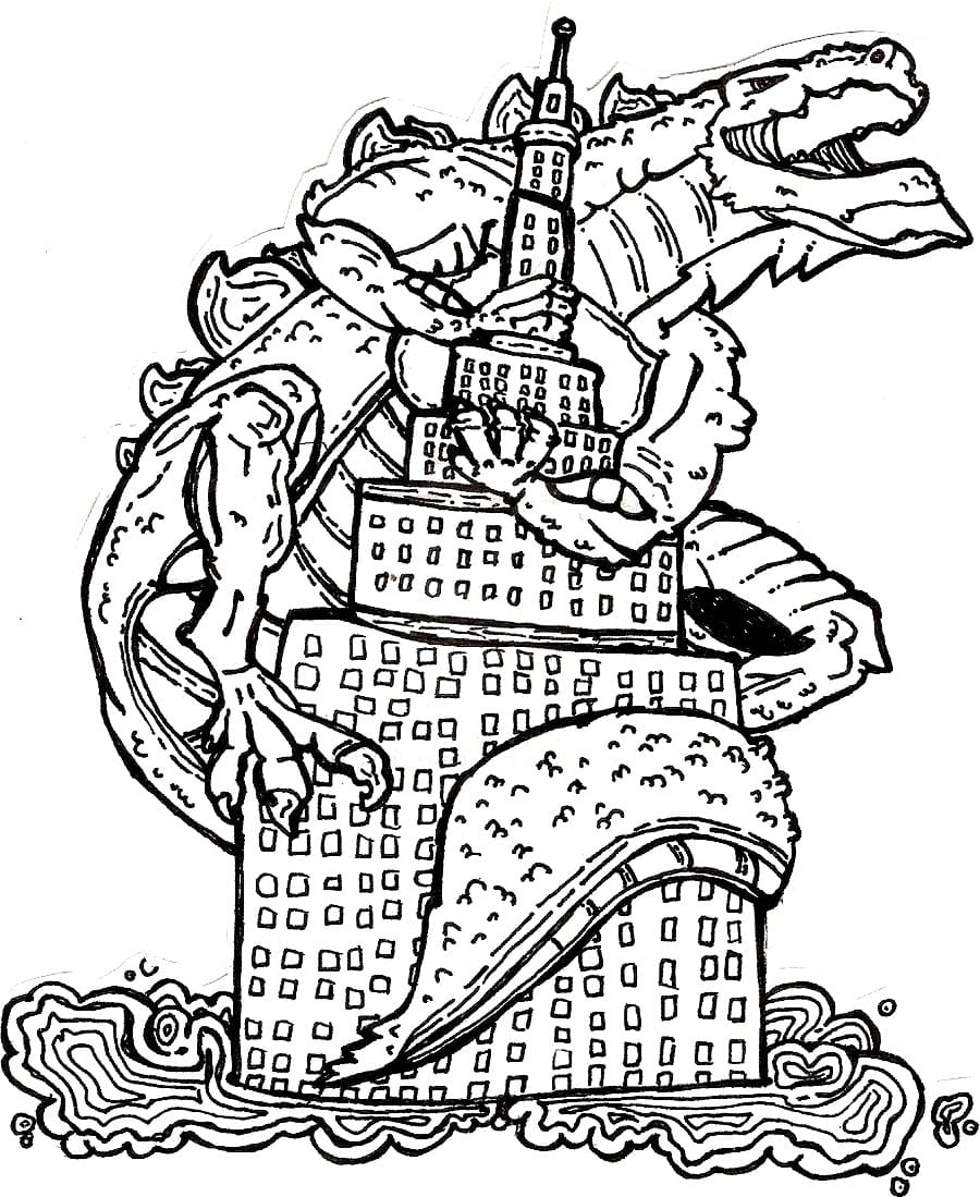 Edificio de Escalada Godzilla