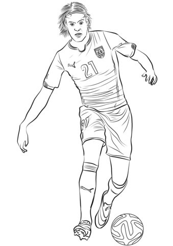 Edinson Cavani Pateando La Pelota