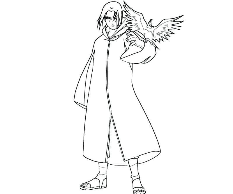 Edo Tensei Itachi Sosteniendo Cuervo