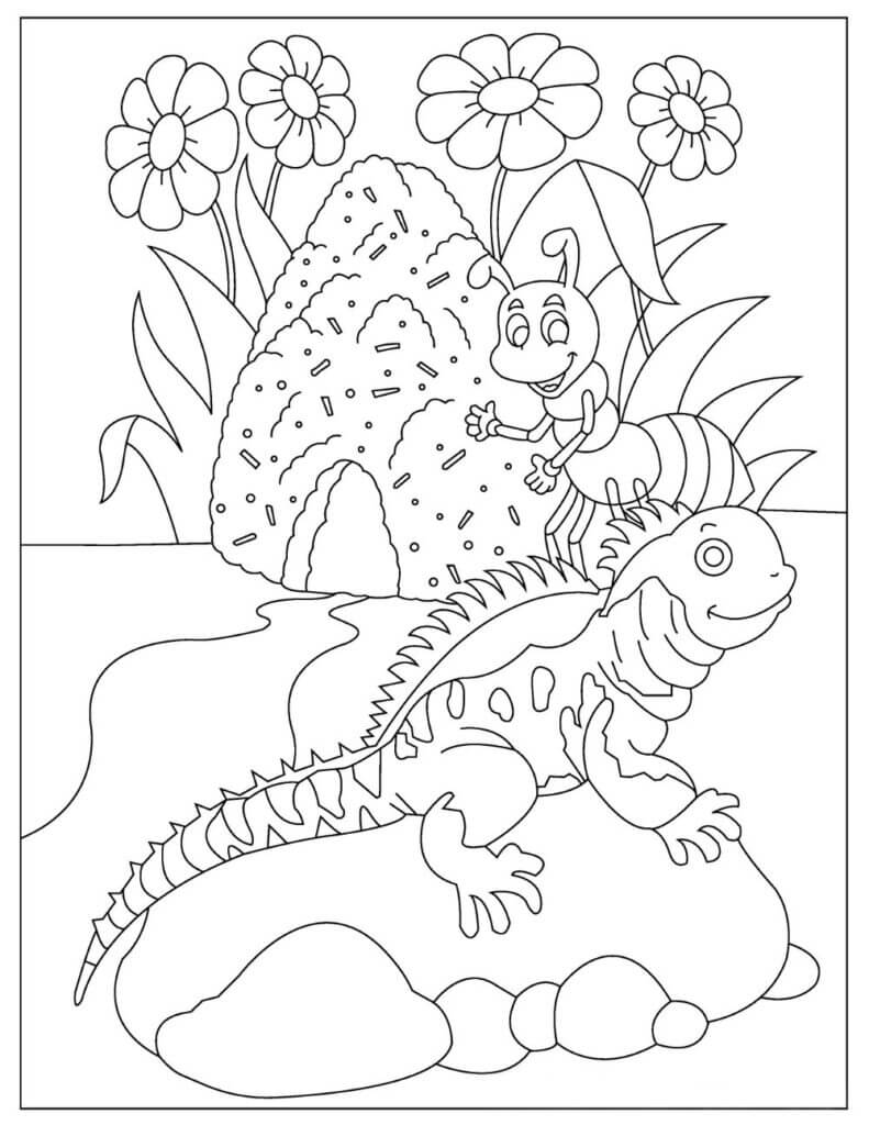 El Lagarto y la Abeja