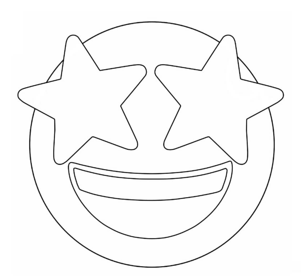 Emoji con Ojos de Estrella