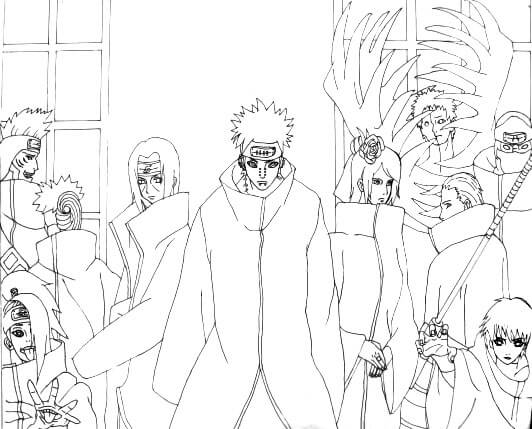 Equipo Akatsuki de Naruto
