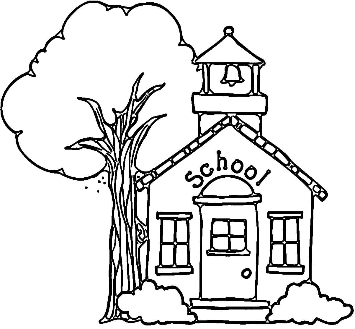 Escuela con Árbol
