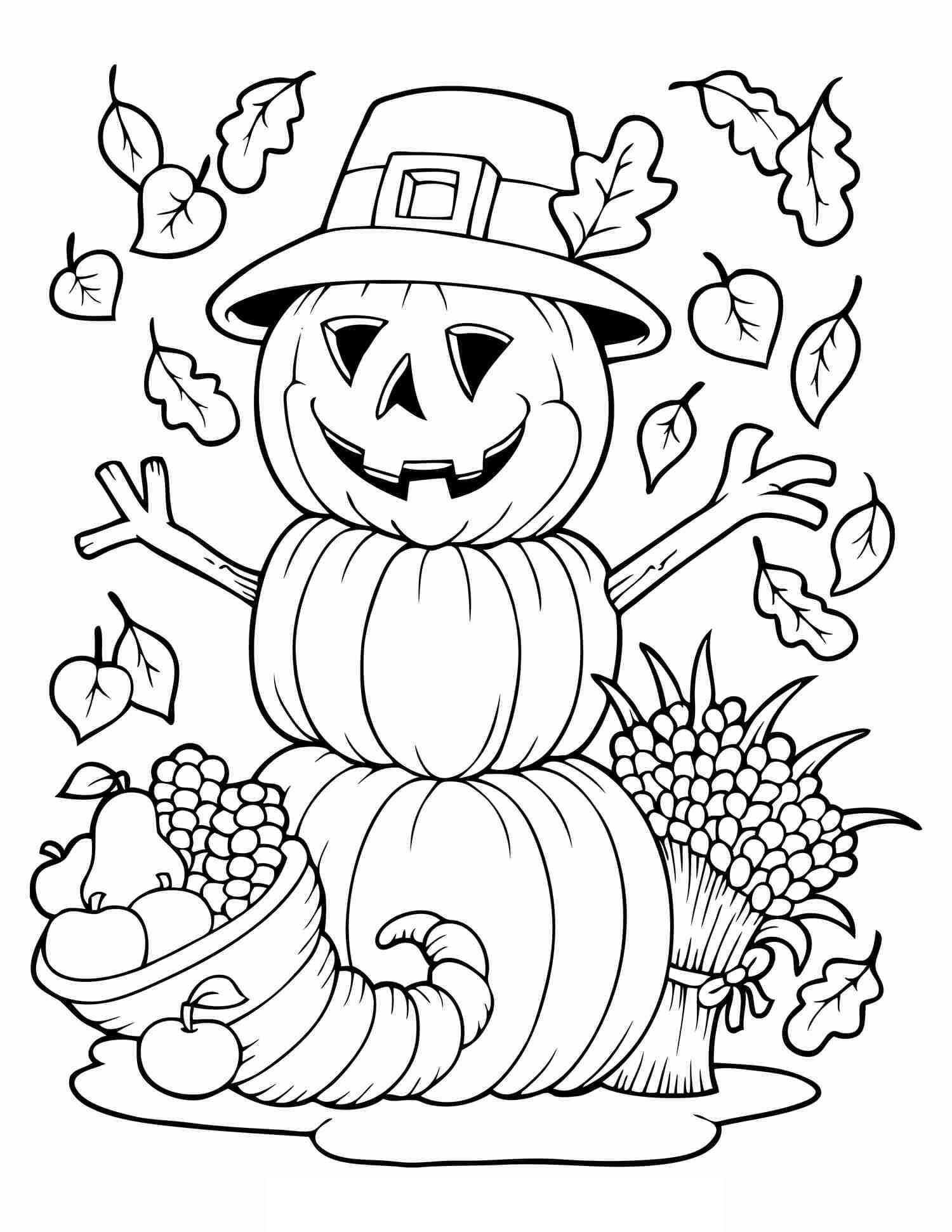 Espantapájaros de Calabaza en Otoño