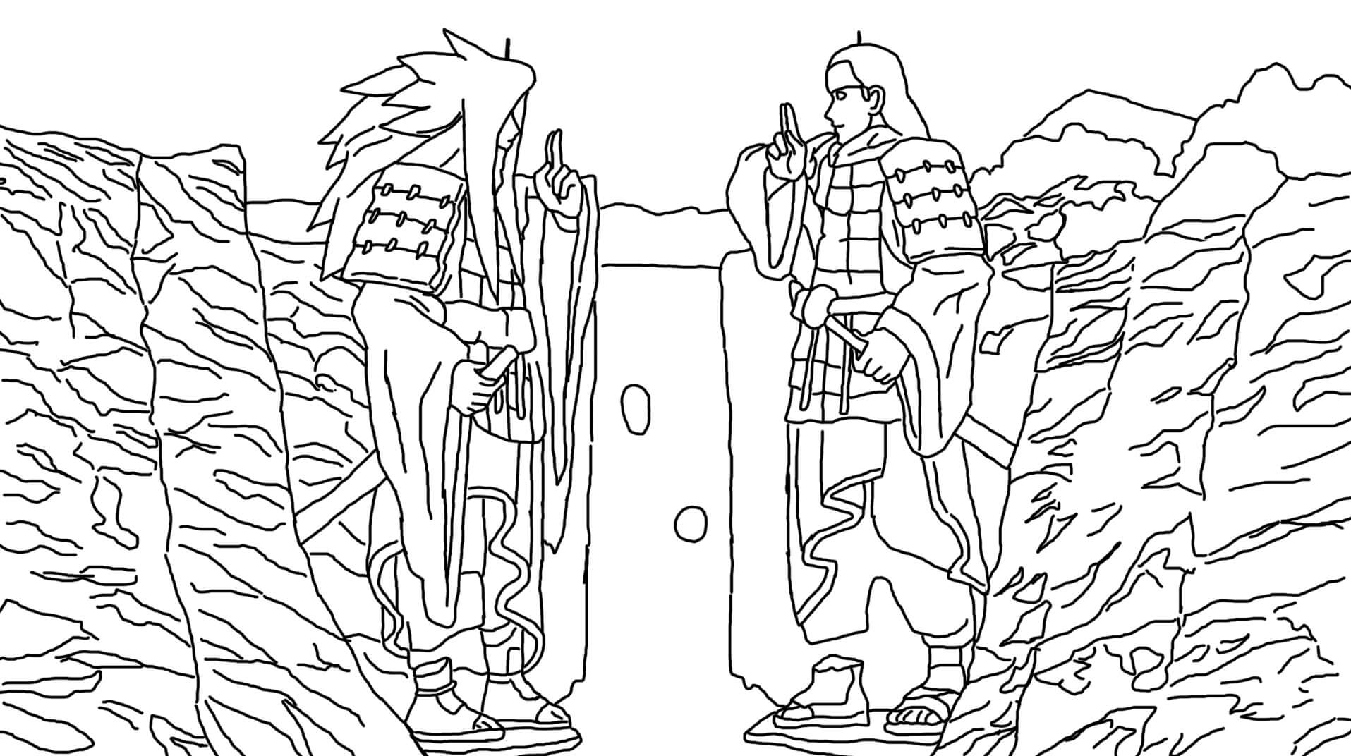 Estatuas De Madara Y Hashirama