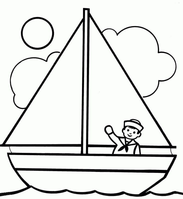 Estudiante de Dibujo en Barco