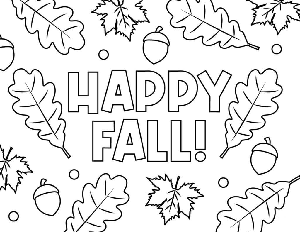 Feliz Otoño con Hoja