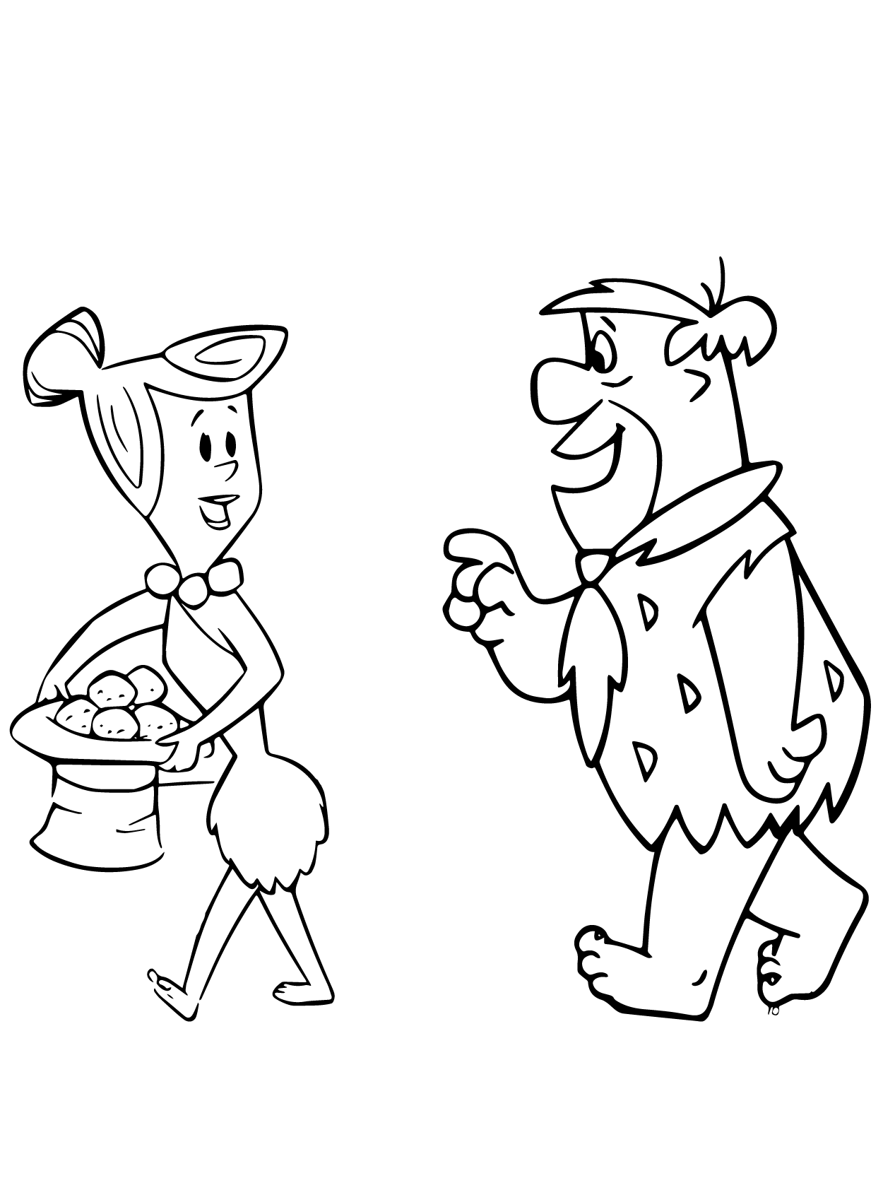 Pedro y Vilma Picapiedra
