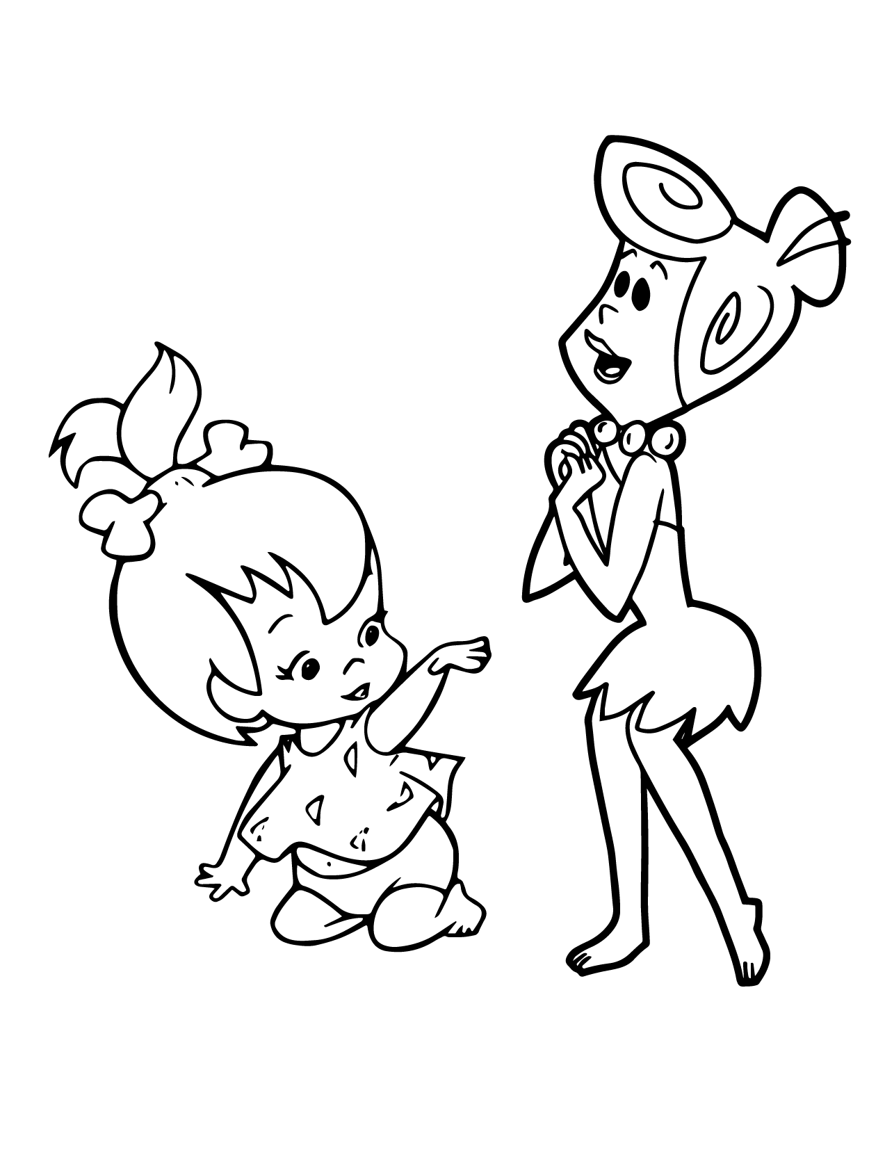 Pebbles y Vilma Picapiedra
