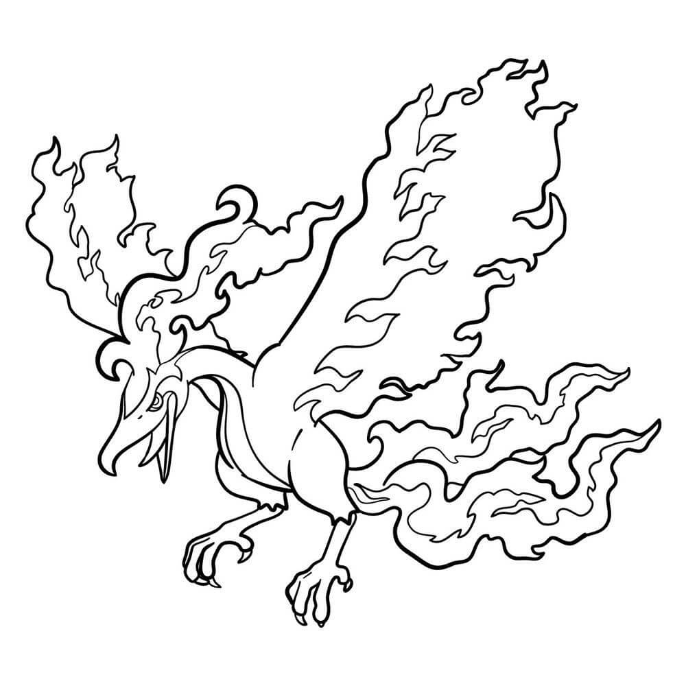 Forma de Moltres Galarian en Pokémon Legendarios