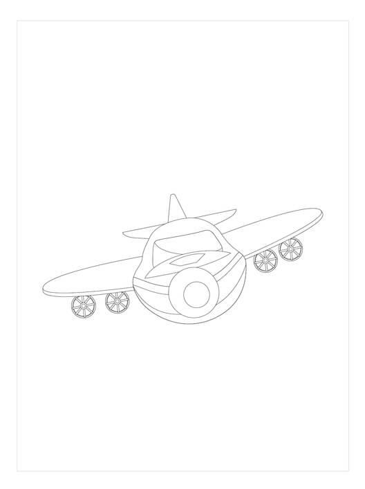 Frente de un Avión