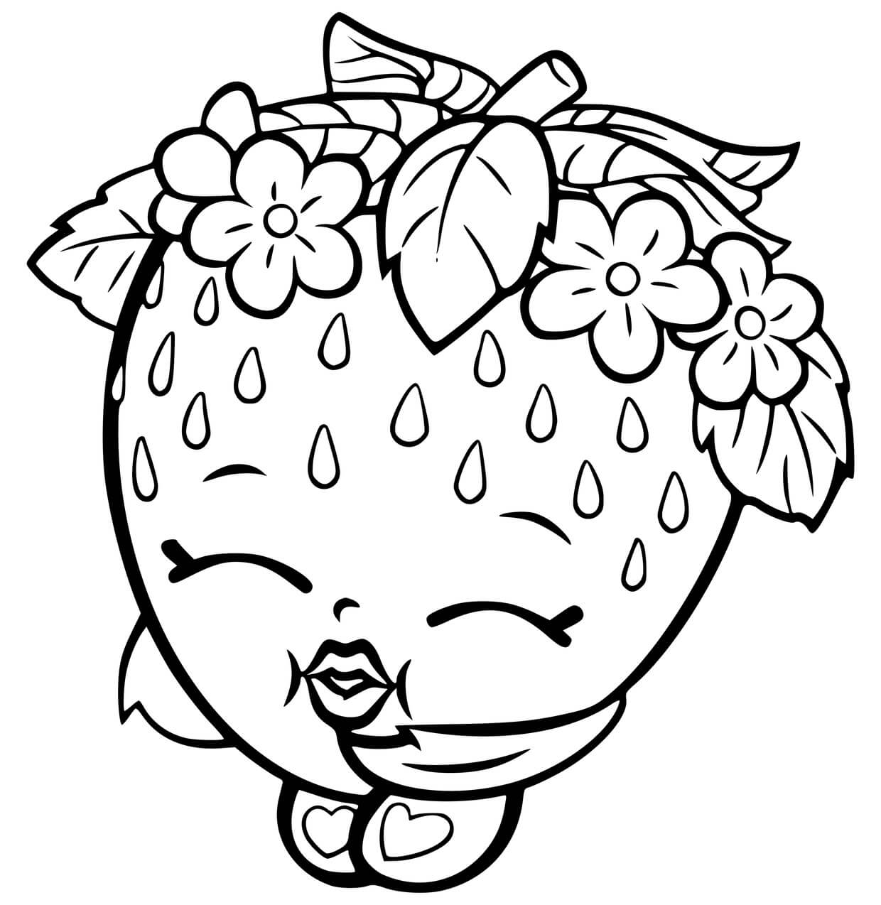 Fresa de Dibujos Animados Lindo